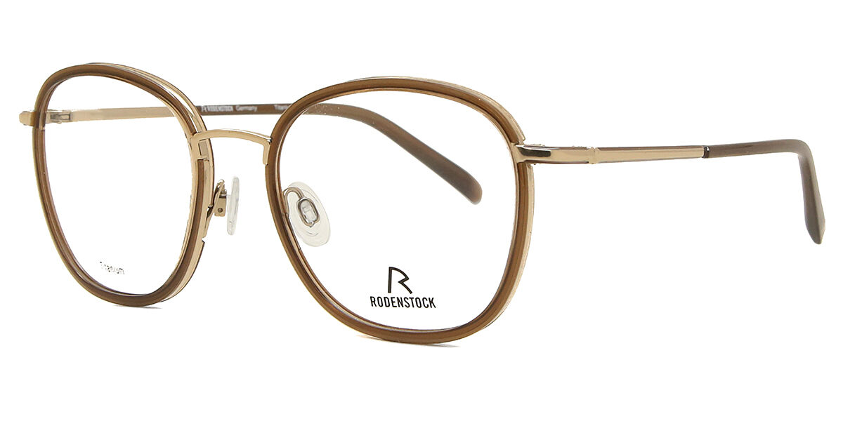 Rodenstock R7114 B000 Oval Brown Gold Eyeglasses | SmartBuyGlasses HK