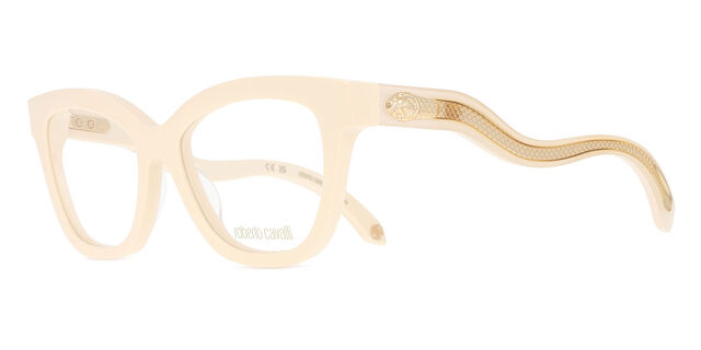 Roberto Cavalli VRC072 09X7 Cat Eye Shiny Beige Brown  display picture 1